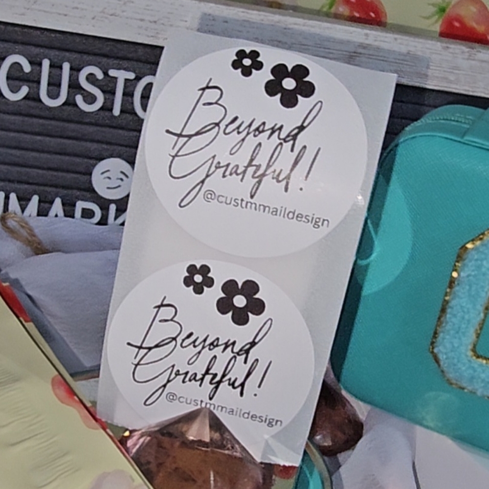 30 ct Beyond Grateful stickers - Picture 2 of 2